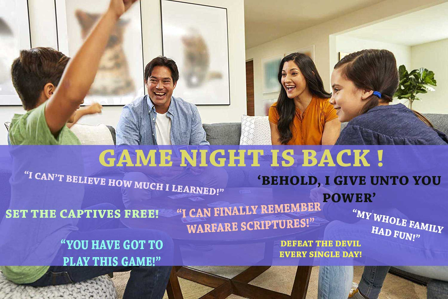 Spiritual Warfare Bible Trivia Game | Advanced Faith-Based Card Game for Prayer Warriors, Youth Groups, Family Fun & Church Activities, Bible Study, Ministry Workshops, and Fellowship